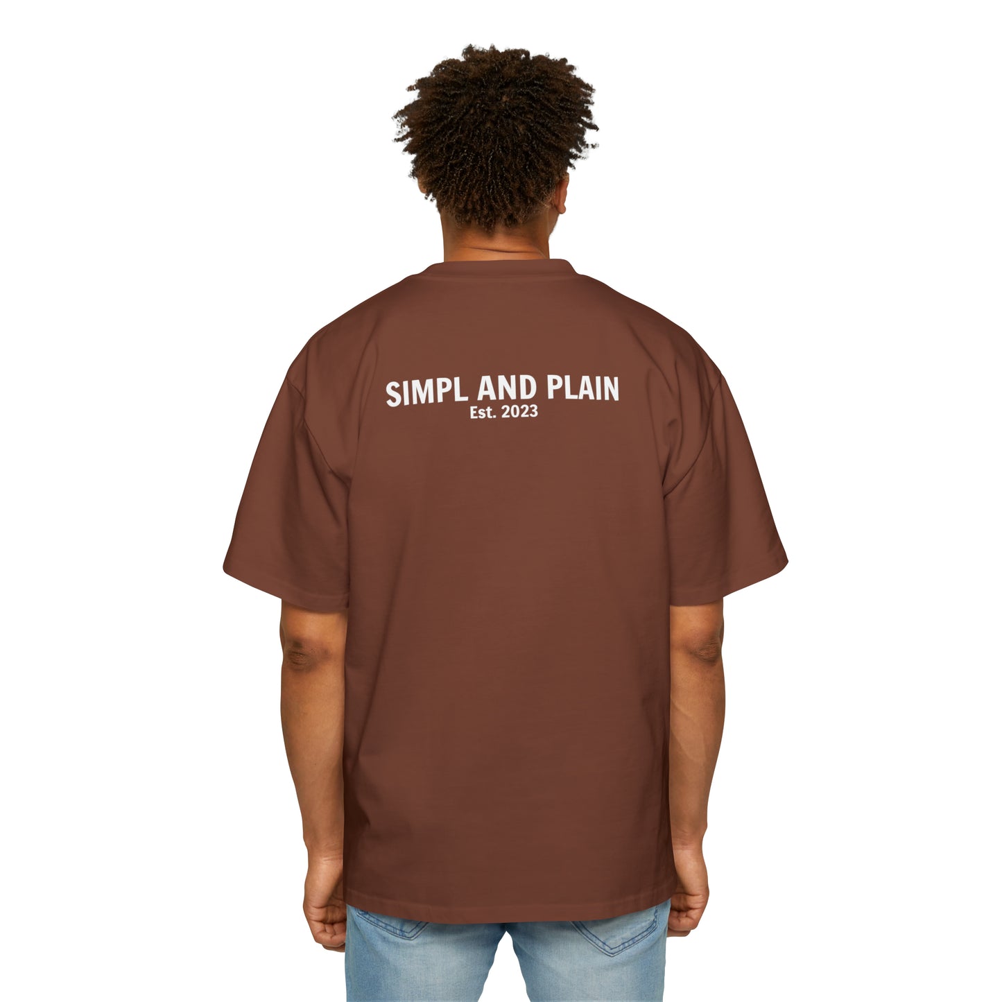 Men's Heavy Oversized Tee - Clay