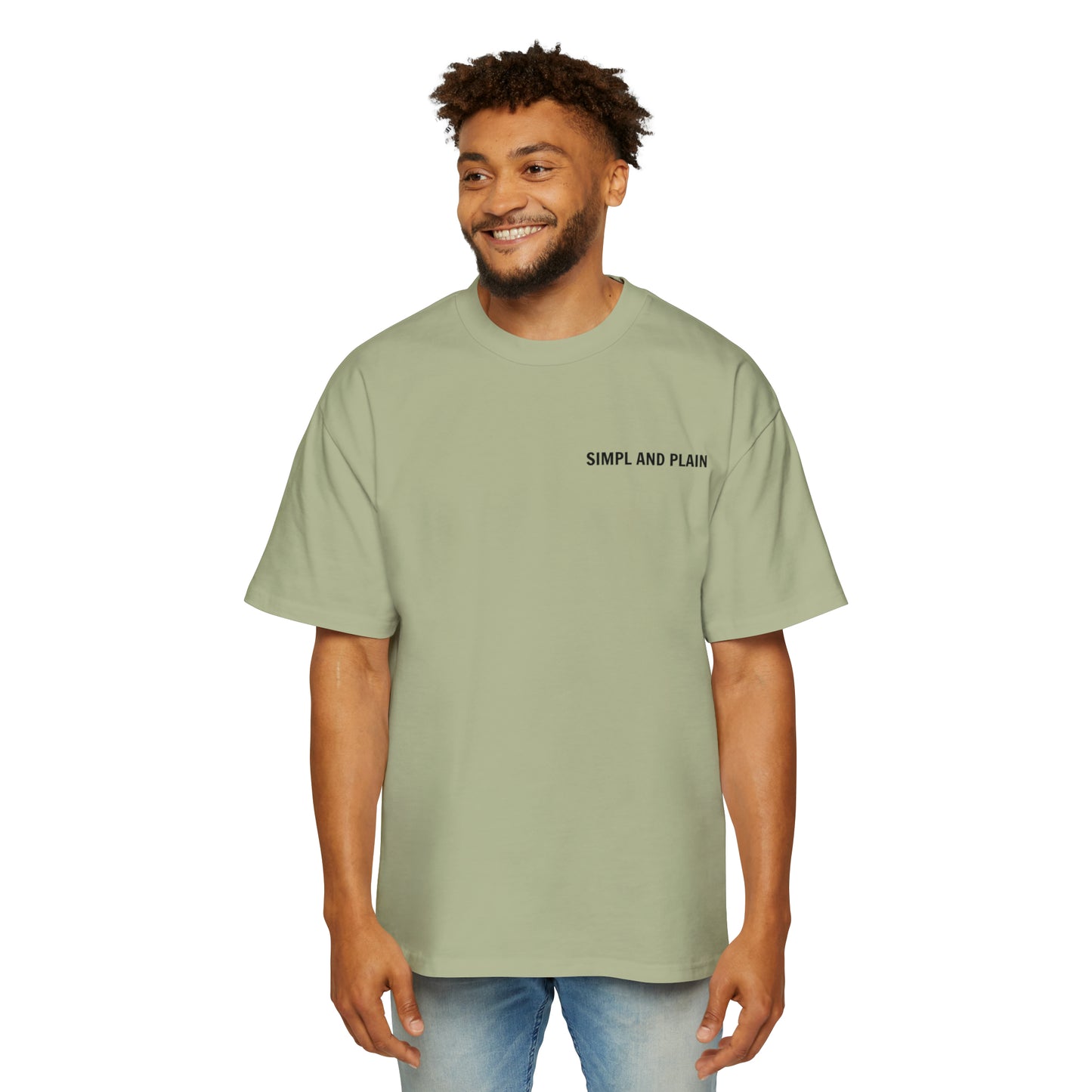 Men's Heavy Oversized Tee - Pistachio