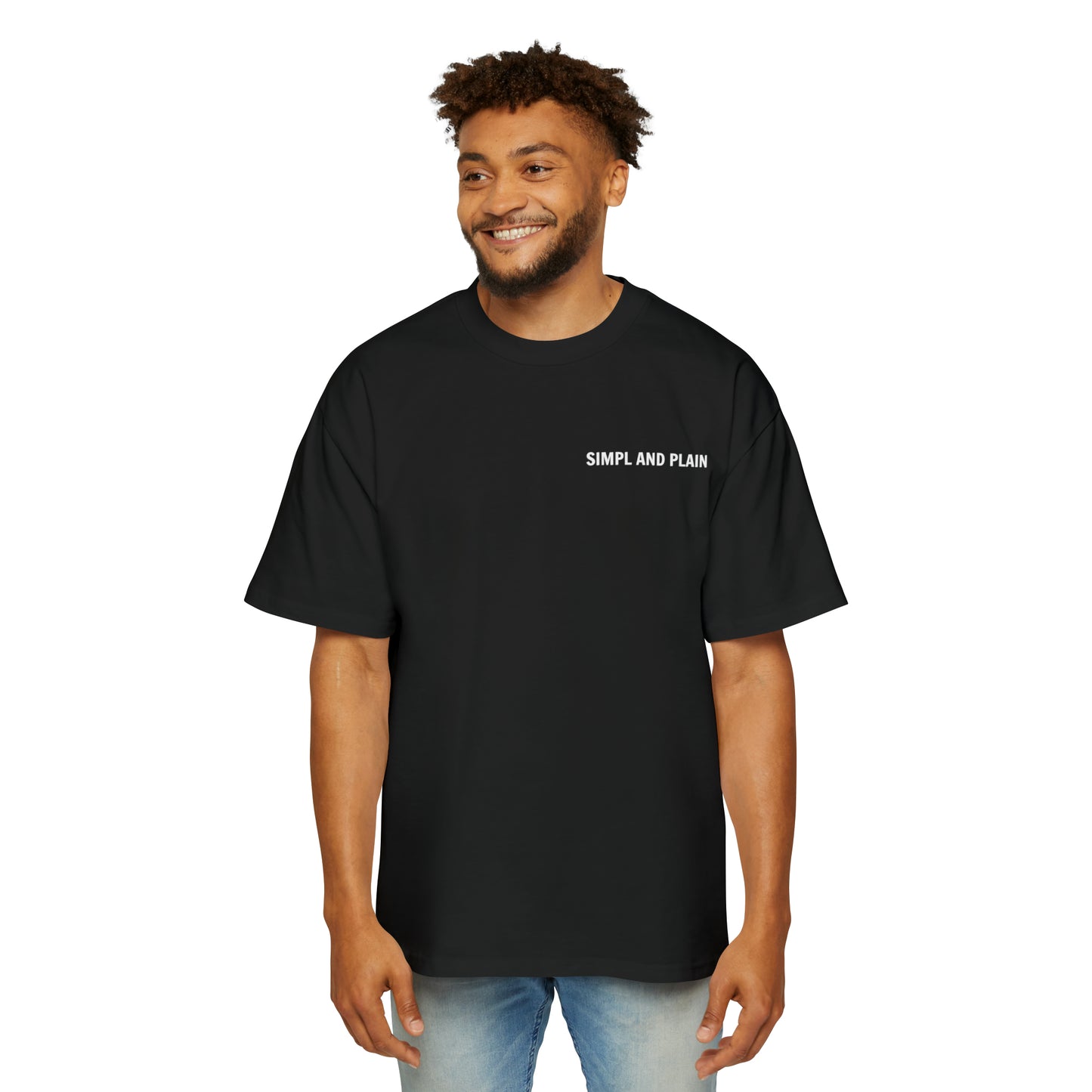 Men's Heavy Oversized Tee - Black