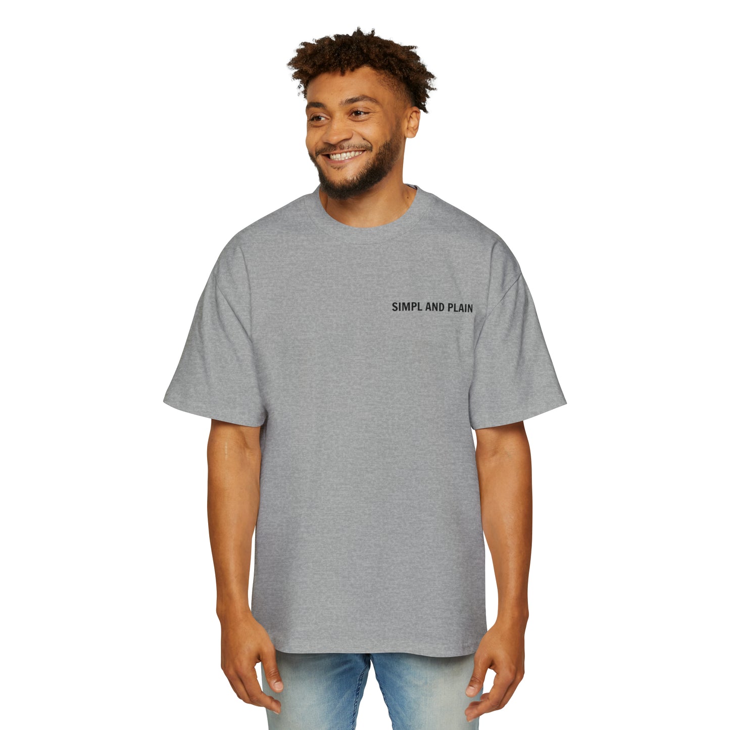 Men's Heavy Oversized Tee - Athletic Heather