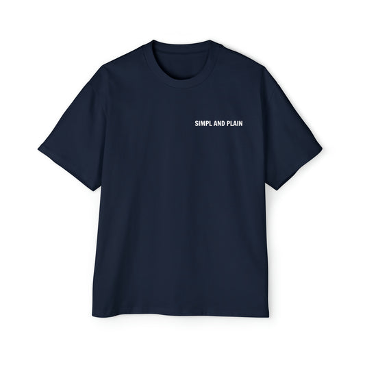 Men's Heavy Oversized Tee - Navy Blue