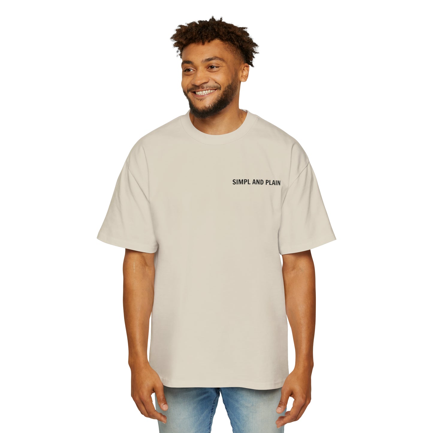 Men's Heavy Oversized Tee - Ecru